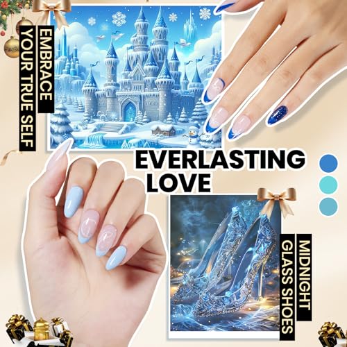 Image of Beetles Gel Nail Polish Kit with U V Light -54 Pcs Gel Nail Kit Four Seasons Glow 32 Colors Set with Base Matte & Glossy Top Coat Soak Off Home Salon Nails DIY Manicure Gifts for Women