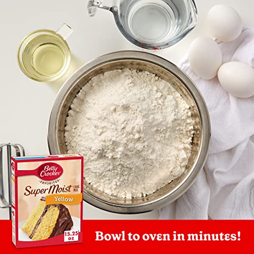 Image of Betty Crocker Super Moist Yellow Cake Mix, 15.25 oz. (Pack of 6)