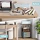Trironsun Organisation Craft Cart Kompatibel mit Cricut Maschinen Rollender Craft Organizer 24 Vinylrollenhalterungen 2 Stoffschubladen für das Bastelzimmer Bastelzimmer