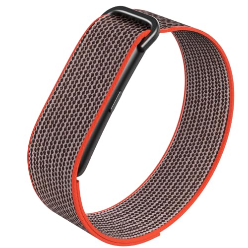 Image of Smart Fit Band Fitness Health Activity Tracker HRV Analysis, Sleep and Stress Monitor, Subscription Free Screenless Smart Bracelet (Orange)