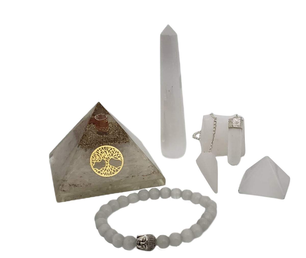 Bliss CreationSelenite Crystal Set