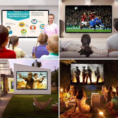 Pantalla de proyección de tejido grueso mate para cine en casa 3
