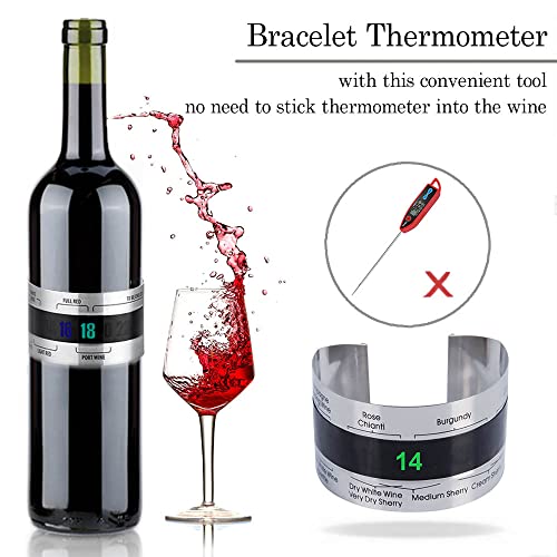 Wine Opener Set, 9 Pieces Deluxe Wine Bottle Opener Kit, All-In-One Wine Opener Gift Set With Wooden Box For Anniversary Christmas Wedding Valentines Day Gifts (Wooden Box) #TOP3