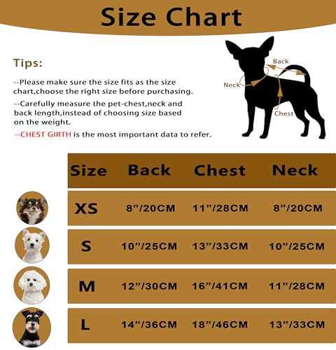 Image of Dog Sweaters for Small Dogs Dog Fall Sweater Winter Dog Clothes Girl Boy Knitted Dachshund Clothes Warm Pet Clothes Outfit Puppy Sweater Thanksgiving Dog Cat Knitwear(Khaki, Medium)