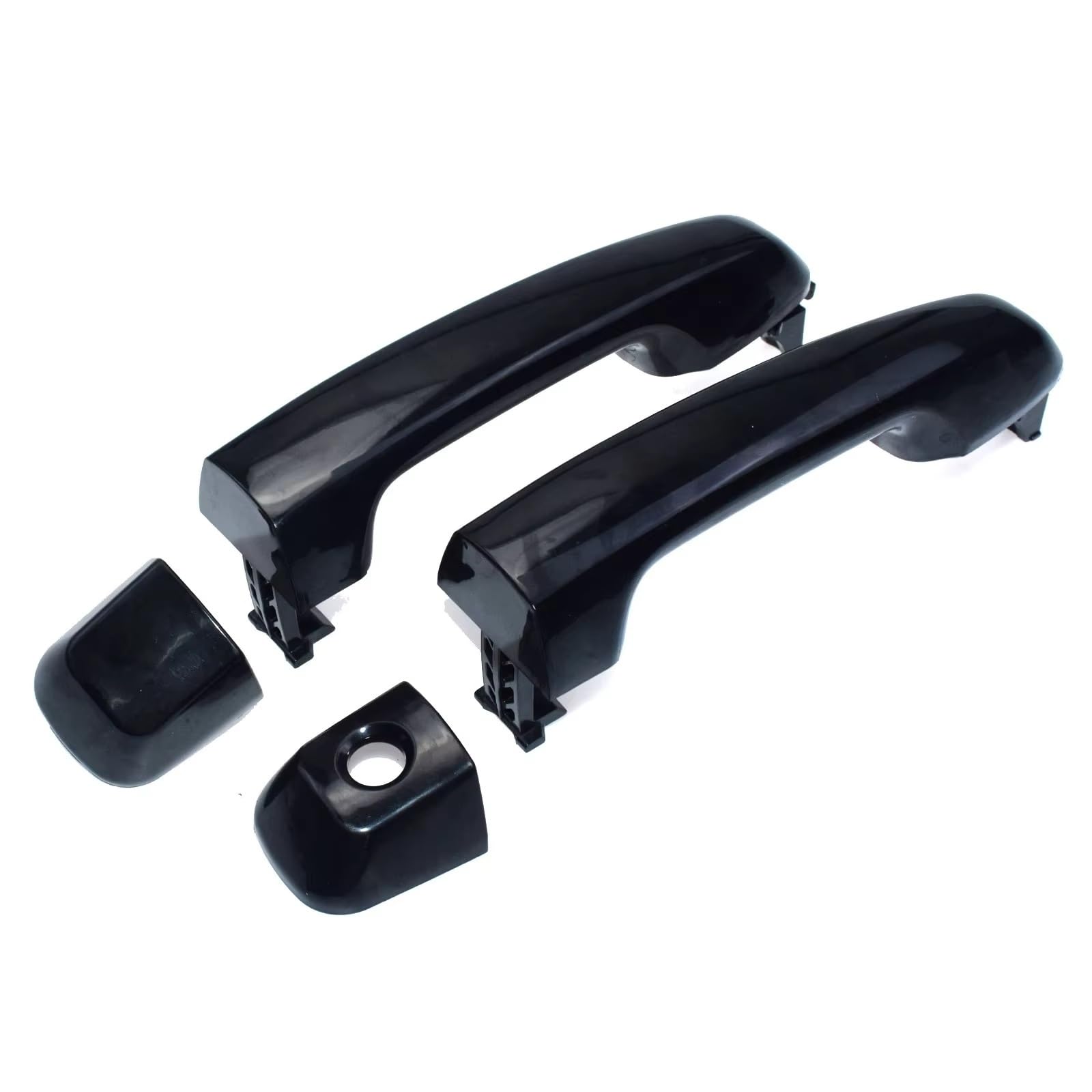 Xiaoyans Front(L And R) Car Exterior Door Handles For Toyota For 4Runner For Prado For Landcruiser 2010-2017 Black Exterior Outer Outside Door Handle 69211-60090(Front(L And R))