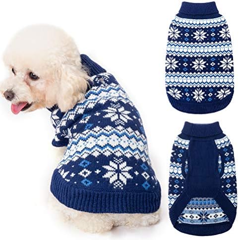 KOOLTAIL Turtleneck Dog Jumper, Soft Sweater Coat, Warm & Comfortable Dog Knit Winter Clothes Outfit