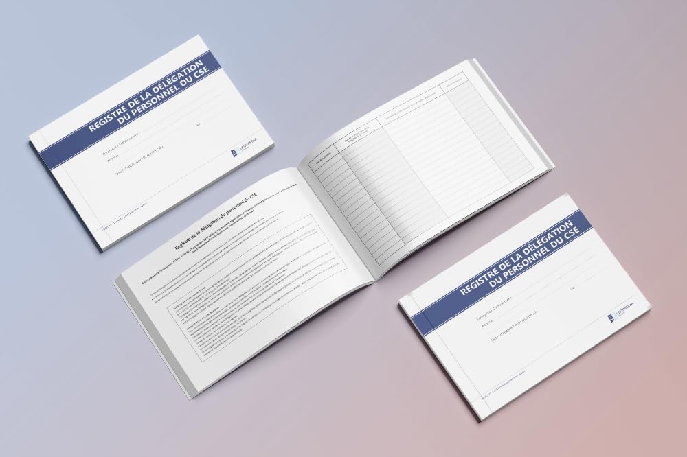Registre de la Délégation du Personnel du CSE - Conforme à la legislation - Obligatoire pour les entreprises à partir de 11 salariés - Format A4-64 pages - LEGIMEDIA ÉDITIONS