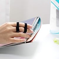 Vista 7 de Sumifun Buddy Vendas para Dedos, Paquete de 6 Cintas para Dedos Rotos, Torcidos, Fracturados, Correas de Dedo para Articulaciones Atascadas, Negro