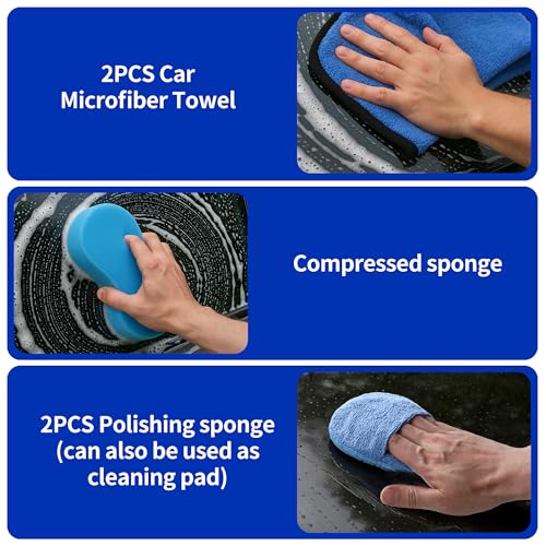 31 Pièces Kit Nettoyage Voiture,Kit de Brosse Nettoyage Voiture pour l'intérieur et l'extérieur, Car details Brush car Wast set, kit de Nettoyage de voiture pour Fentes de Ventilation,Roues,Surfaces – Image 4