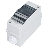 Vista 7 de Caja de disyuntor de 2 vías, caja de riel DIN Caja de protección de distribución MCB IP65 Disyuntor impermeable Caja de conexiones electrónica