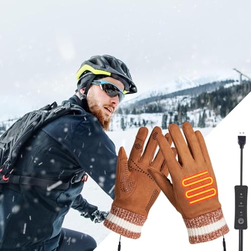 elétricas, aquecidas para mulheres - de aquecimento USB para pesca - de neve com tela sensível ao to