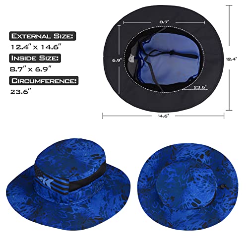 Kastking Sol Armis Upf 50 Boonie Hat - Sun Protection Hat, Fishing Hat, Beach & Hiking Hat, Paddling, Rowing, Kayaking Hat,Blue Patriot #TOP3