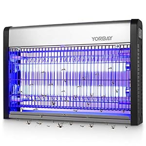 Yorbay 20 W UV-insectenverdelger, elektrische vliegenvanger, muggenval, muggenlamp, muggenkiller voor binnen, muggen…