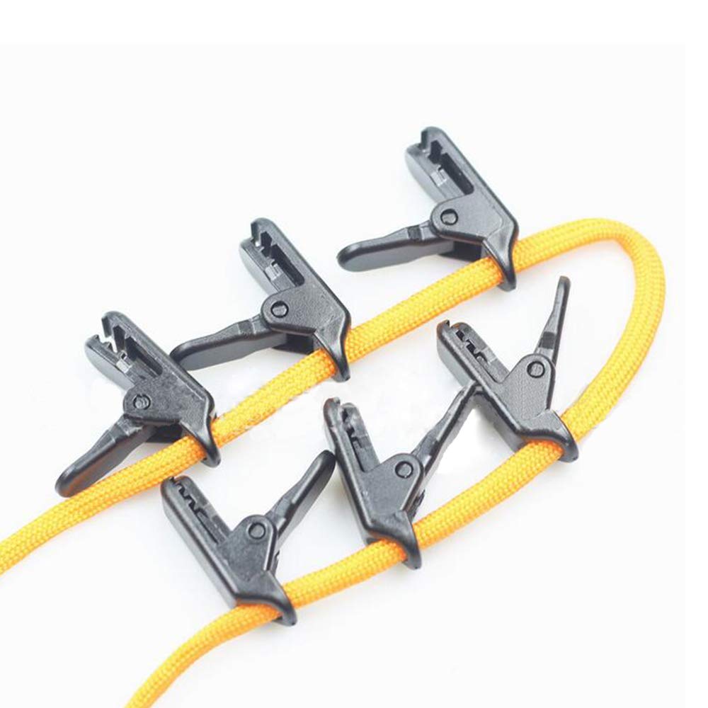 50 Clip Per Tenda E Telone In Plastica – Morbide E Resistenti Di Elion – Fissaggio Rapido Per Telo, Tarp E Coperture