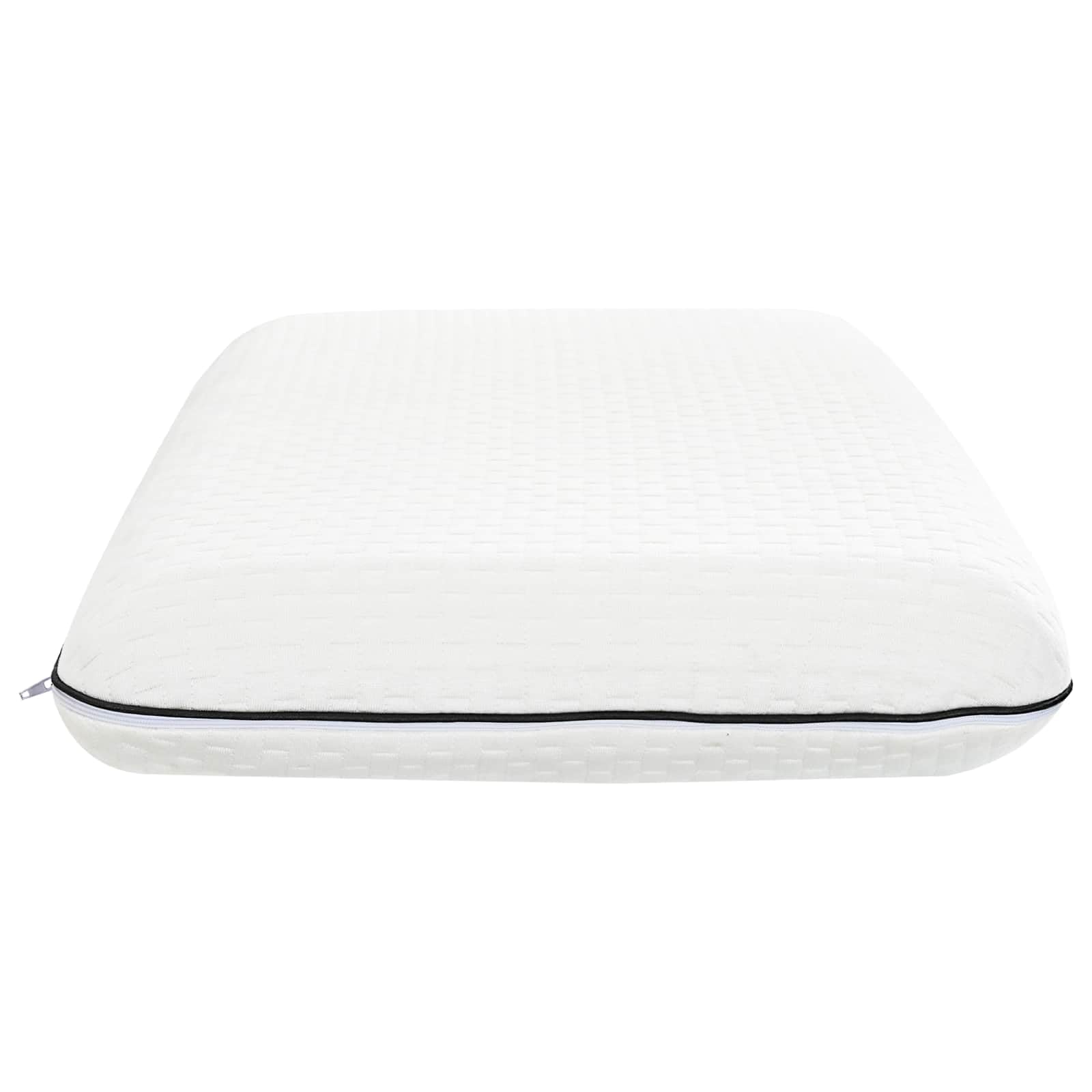 Cuscino in fibra di bambù, 30 x 50 x 9 cm, cuscino cervicale bianco con tecnologia gel rinfrescante, cuscino in memory foam per dolori al collo e alla schiena, moderno cuscino per dormire traspirante