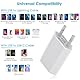 USB Ladegerät 2-Pack USB Netzteil Ladestecker 5V-1A Universal Stecker Adapter Steckdose Stromadapter Netzstecker Ladestecker kompatibel für iPhone 12/13/11/X/8/7, Samsung Galaxy, Huawei, Handy - Weiß