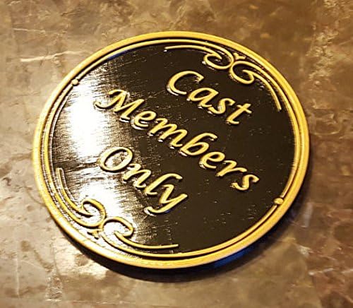 Cast Member Sign Amazon.com: Cast Members Only Sign / Plaque - Classic Black and Gold ...