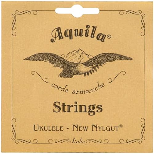 Aquila New Nylgut AQ-4 Soprano Ukulele Strings - High G – 1 Set of 4
