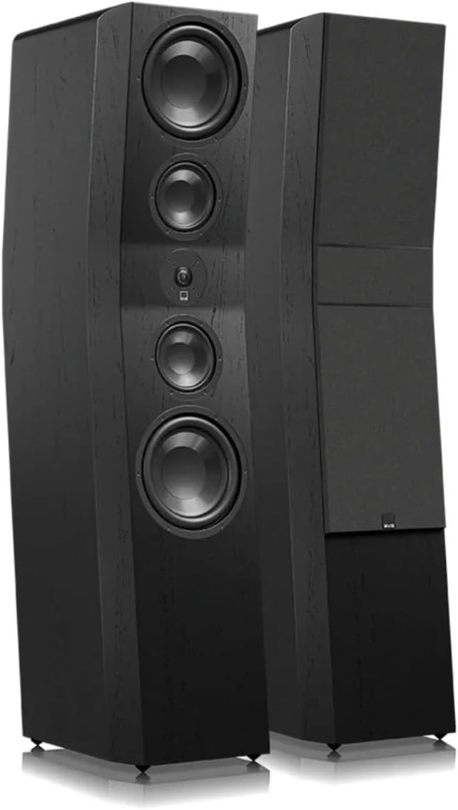 SVS Pair of Ultra Evolution Pinnacle Tower Speakers with 8 Inch Quand Woofers in Black Oak