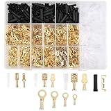 Set mit 1050 Flachsteckverbinder-Kabelschuhen, Buchse/Stecker Kabelverbinder mit...