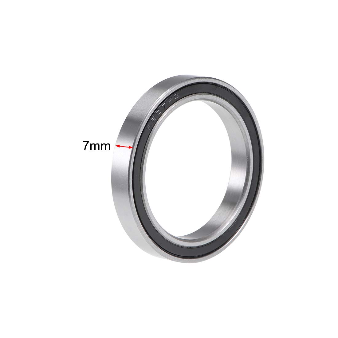 6807-2RS Ball Bearings - Double Sealed Chrome Steel -3