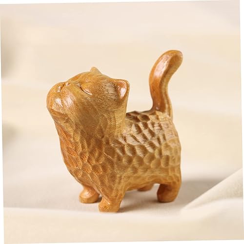 Miniatura 7 de Yardwe Adornos de gato, decoración de escritorio, figuras de animales en miniatura, decoración del hogar, decoración retro de escritorio, figura de