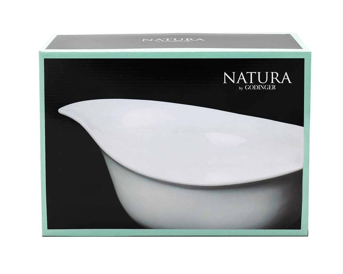 Godinger Salad Bowl Oval Serving Dish for Salad Fruit Pasta Parties Natura