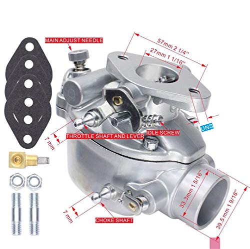 Carburetor Compatible for Ford 2N 8N 9N Tractor Replace 8N9510C-HD 8N9510C 9N9510A B3NN9510A TSX241B TSX-241B TSX33 Heavy Duty Carb - Thumbnail 6
