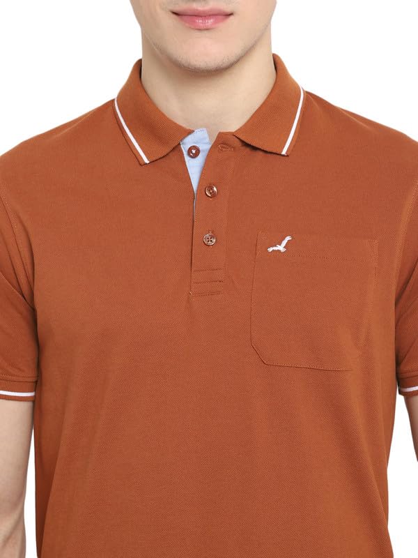 Image of AMERICAN CREW Polo Collar T-Shirt for Men with Pocket