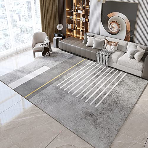 Tapis antidérapant grand format qui ne perd pas ses poils style marbre