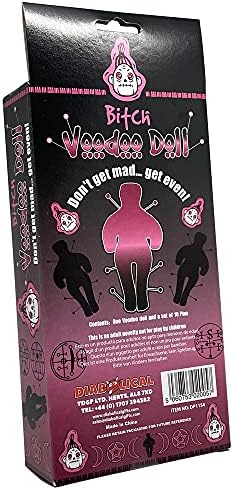 Diabolical Gifts Bitch Voodoo Doll Joke Novelty Gift Present, Pink, One Size