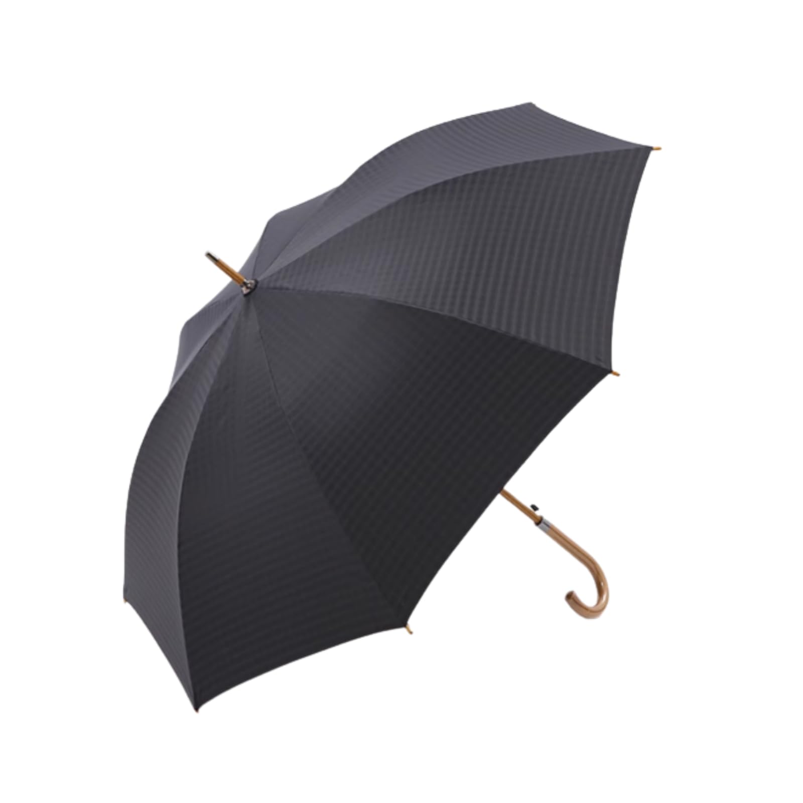 Grande Ombrello a bastone da 8 stecche da 45 pollici, antivento e resistente ai raggi UV, ombrello aperto automatico, manico curvo in legno, classico ombrello da golf scozzese per 2-3 persone Pioggia