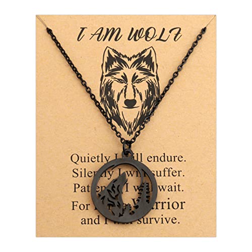 Gzrlyf Wolf Pendant Necklace - Wolf Jewelry Gifts for Lovers4