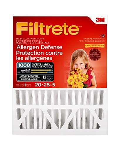 Filtrete 20x25x5 MPR 1000 filtre fournaise