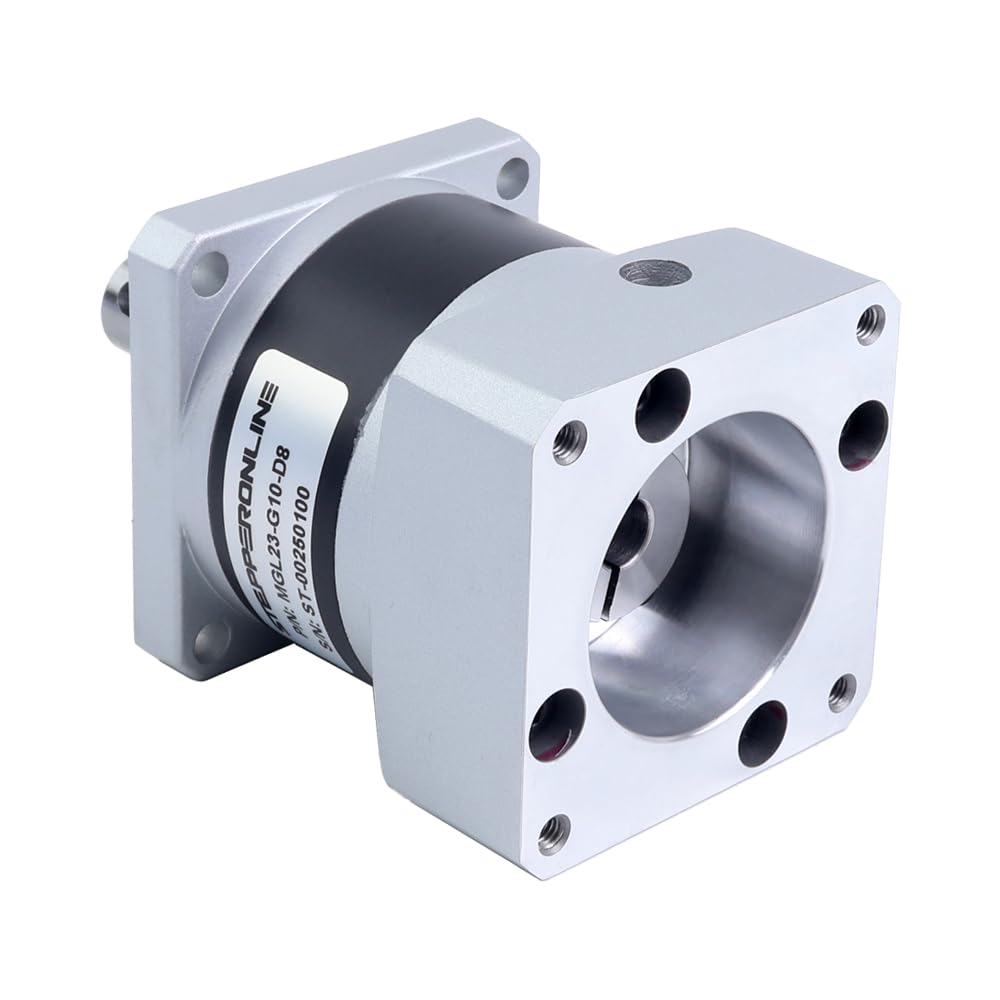 STEPPERONLINE MGL Series Gear Ratio 10:1 Planetary Gearbox Backlash 30arc-min for φ8mm Shaft Standard Nema 23 Stepper Motor (Shaft Length 20-25mm)