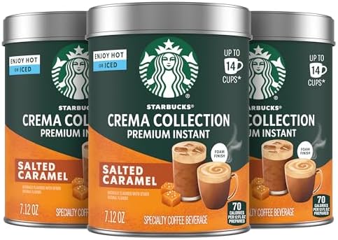 Starbucks Crema Collection Salted Caramel Instant Coffee, 3 Tins 7.12 oz