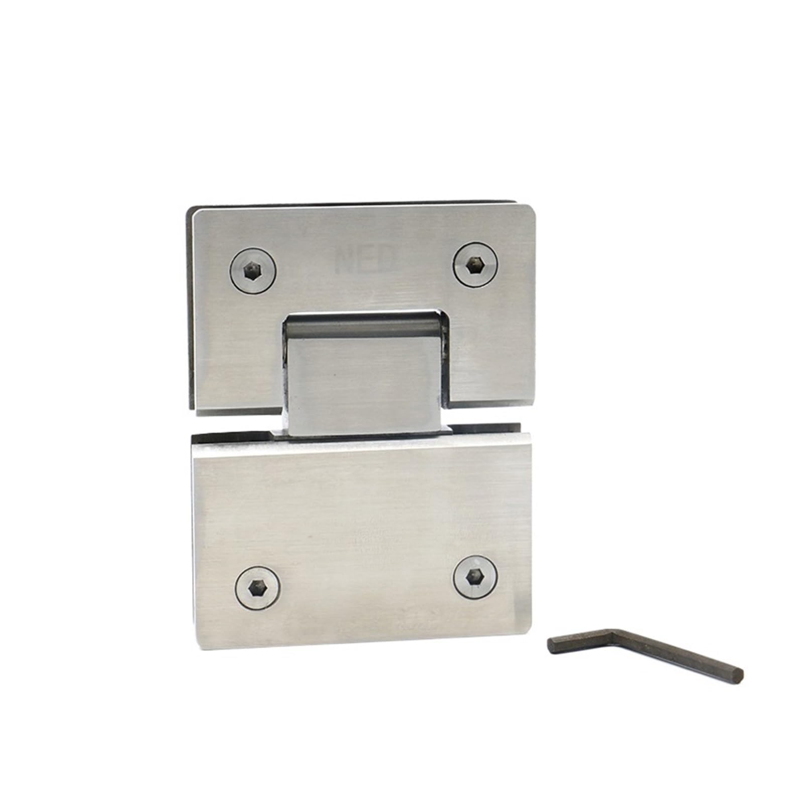 4904 Bisagra de 180 grados abierta acero inoxidable 304 | Bisagras de puerta de ducha de vidrio de montaje en pared for herrajes de muebles de baño caseros