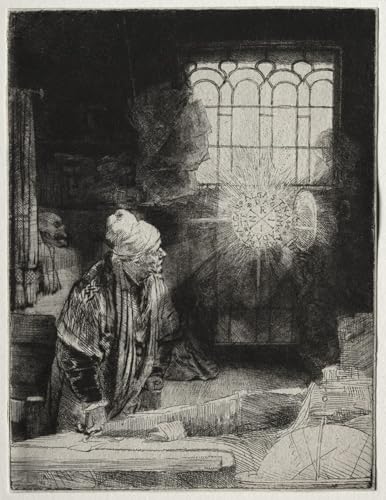 Tableau Faust de Rembrandt Van Rijn pour habiller un grand mur vide de salon 60x90cm