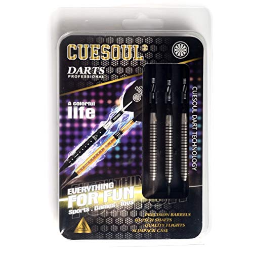 Cuesoul 25 Grams Tungsten Steel Tip Darts Set 90% Tungsten #TOP7