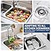 3-in-1 Kitchen Sink Drain Strainer - Pop Up Sink Stopper, Stainless Steel Sink Drain Strainer, Kitchen Sink Stopper & Drain Plug with Anti-Clogging Basket,Sink Strainer Fits US Standard 3-1/2'' Drains