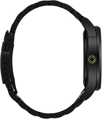 NIXON x Nirvana Smiley Sentry Wobble A1417 - ساعة كوارتز يابانية للرجال - (وجه 42 مم، حزام من الفولاذ المقاوم للصدأ 23 مم - 20 مم)