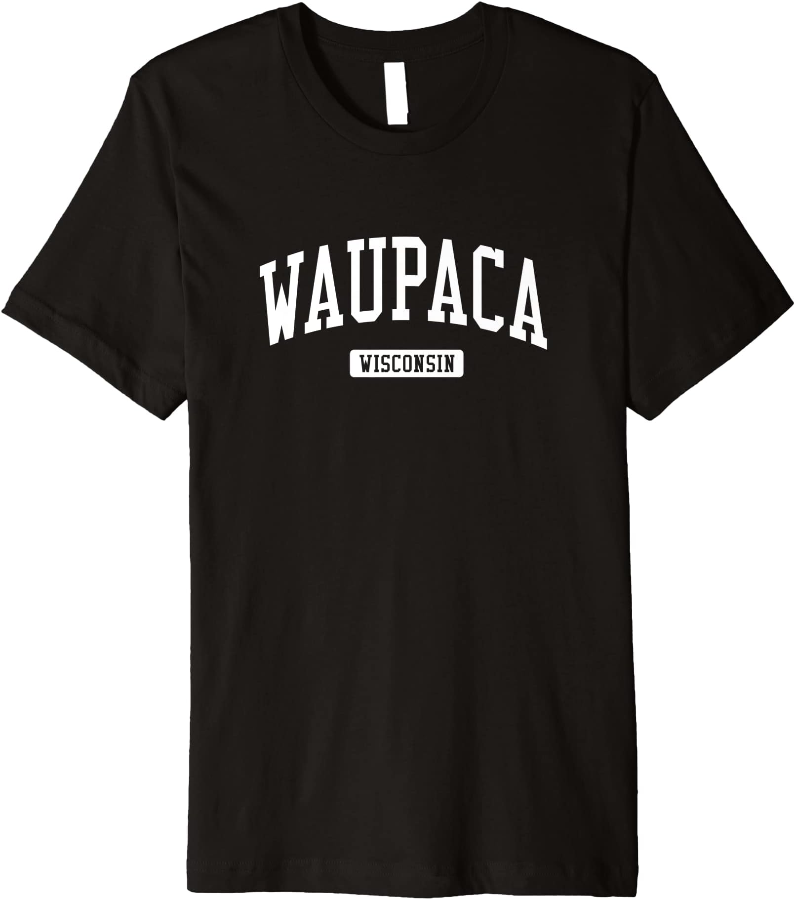 Waupaca Wisconsin WI Vintage Athletic Sports Design Premium T-Shirt
