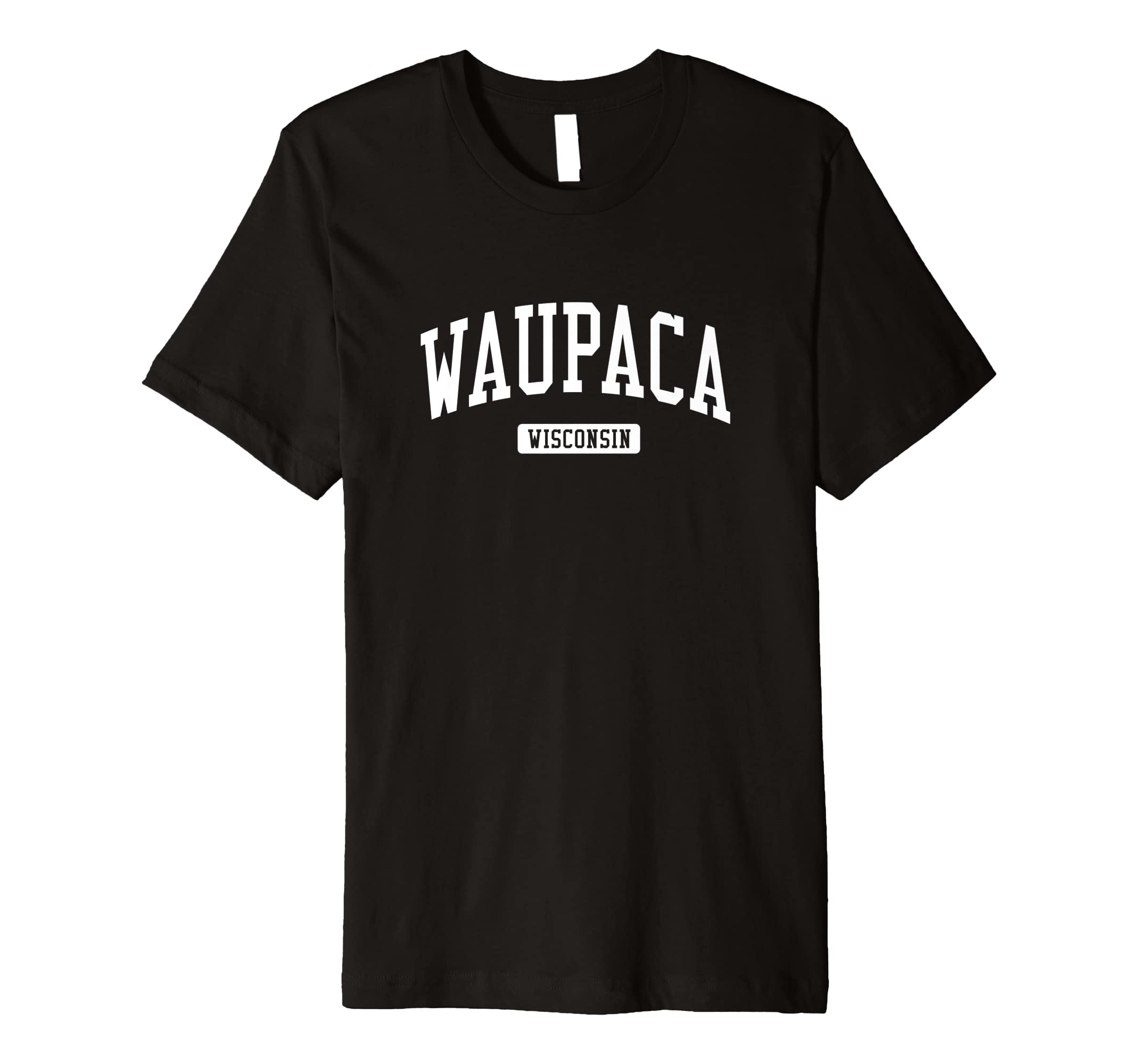 Waupaca Wisconsin WI Vintage Athletic Sports Design Premium T-Shirt