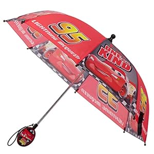 Disney Kids Umbrella, Lightning or Mickey Mouse Toddler and Little Boy Rain Wear for Ages 3-6