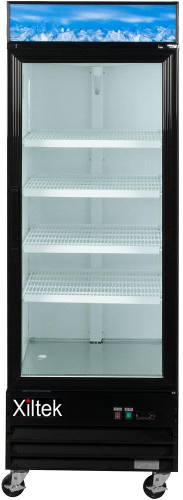 Xiltek New One Glass Door Merchandiser Refrigerator 23 Cu. Ft.