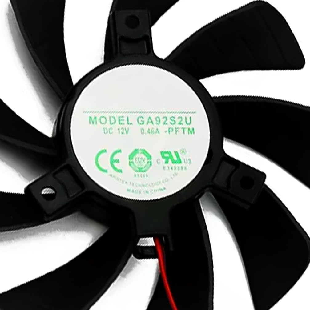 3PCS Graphics Card Cooling Fans Suitable for ZOTAC GTX 1060 1070 1070ti 1080 Plus OC Series Desktop Fan 12V 0.350A 4Pin GA92S2U 85mm Video Card Cooler Fans GPU Fan (Fan 4)