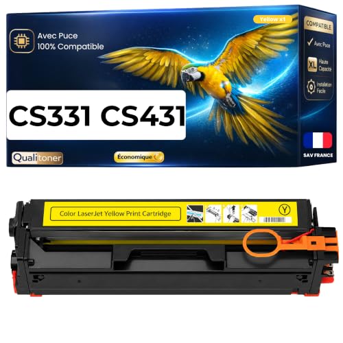Toner Jaune 20N2XY0 Lexmark CS431dw avec Puce Evite les Pannes Haute Capacité