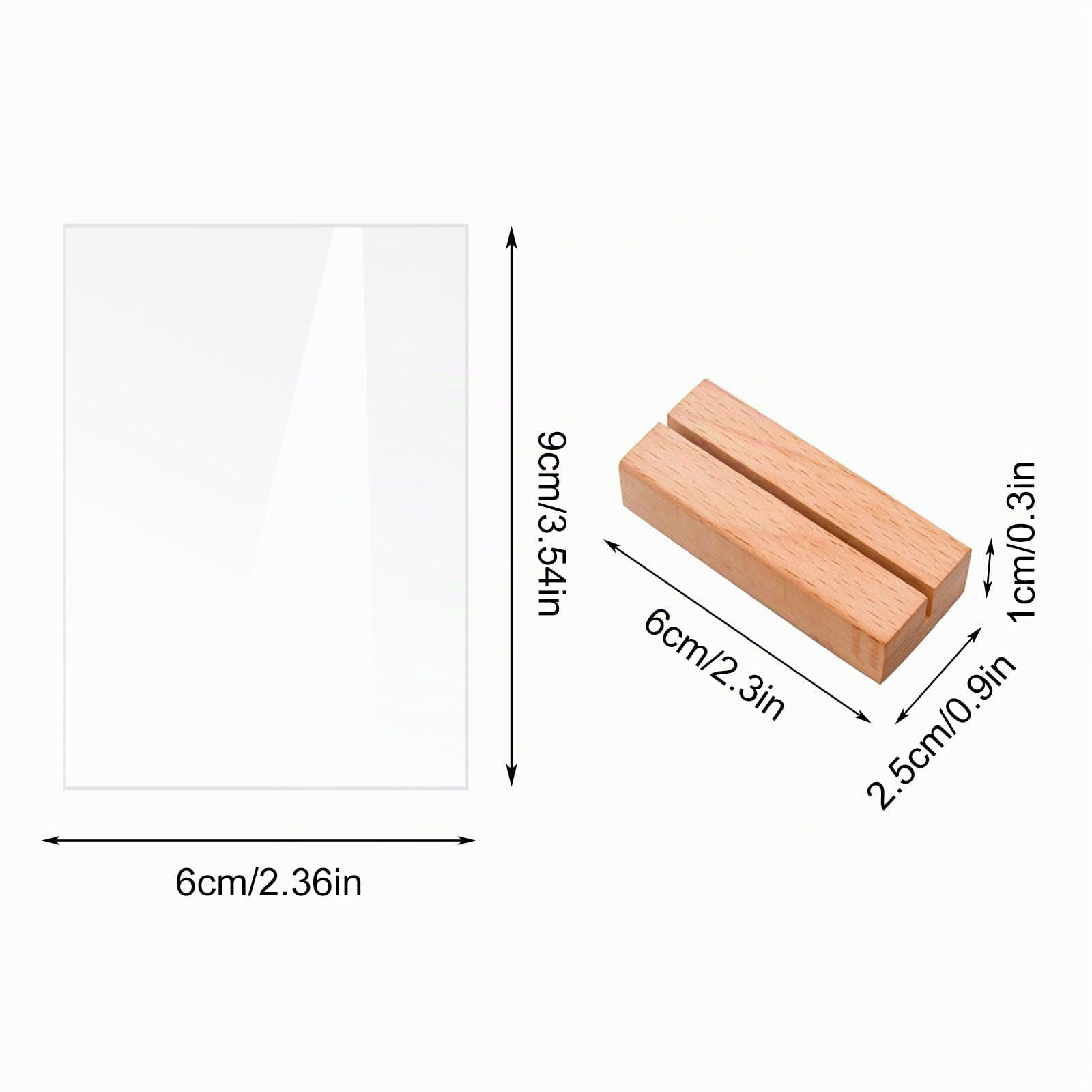 Lot de 20 Numéro de Table Mariage en Acrylique avec Support en Bois, Panneaux Transparent Réutilisable pour Noms D'invités, Numéros de Table pour Décoration de Fête de Mariage, événement