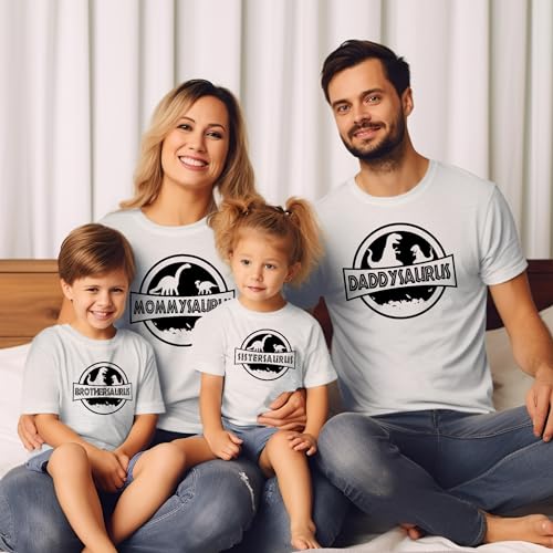 Family Mamasaurus Dadasaurus T-Shirts, Mens Dinosaur Shirts, Mama Shirts, Daughter, Dad and Son Matching Shirts, Dino Tees for Women, Men, Sister, Brother, Ideas, Mom Daddy Tee3