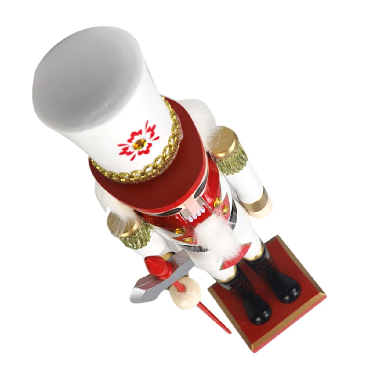 Toyvian Cascanueces de Madera Navideños, Figura Decorativa en Color Claro